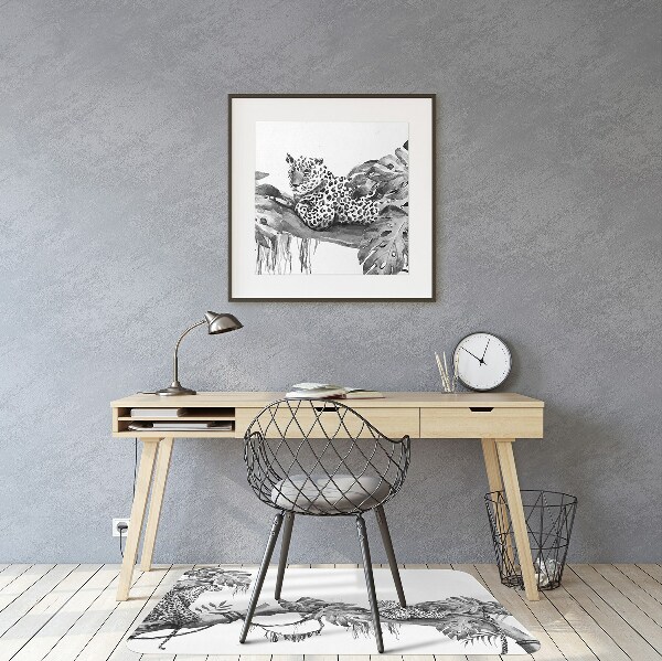 Office chair mat Cheetahs on a branch