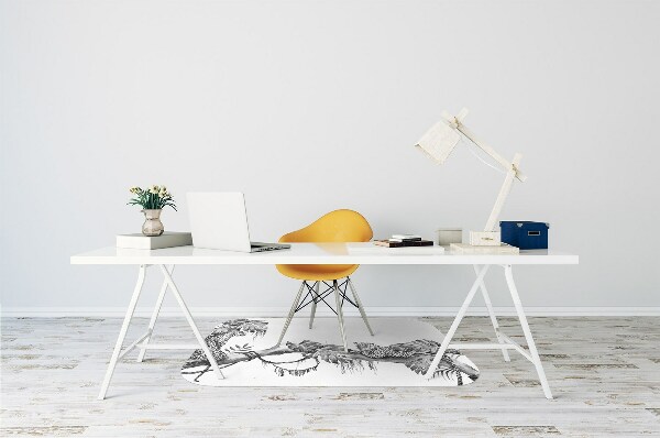 Office chair mat Cheetahs on a branch