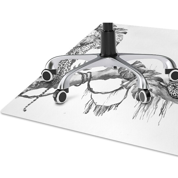Office chair mat Cheetahs on a branch