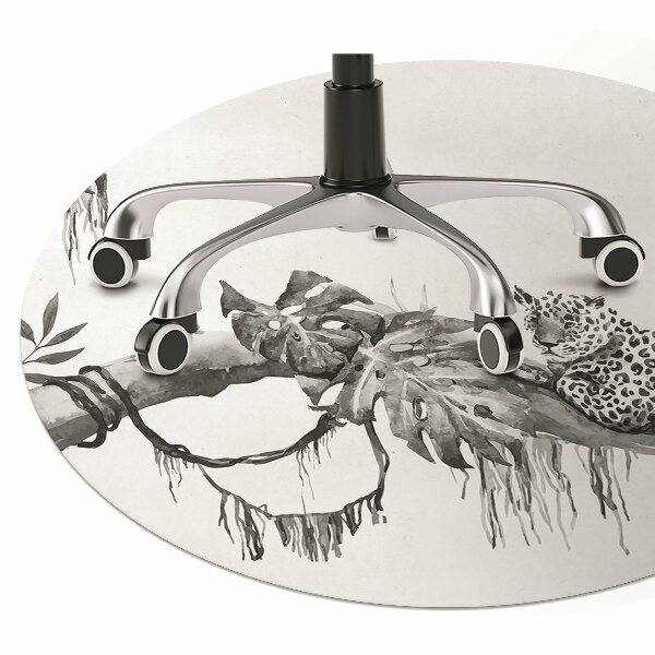 Office chair mat Cheetahs on a branch
