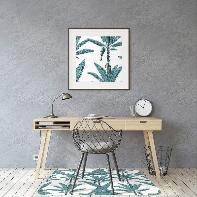 Office chair mat palm branches