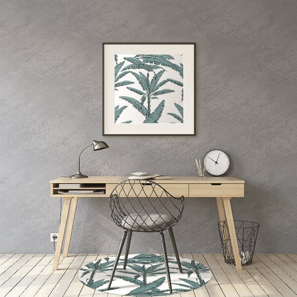 Office chair mat palm branches
