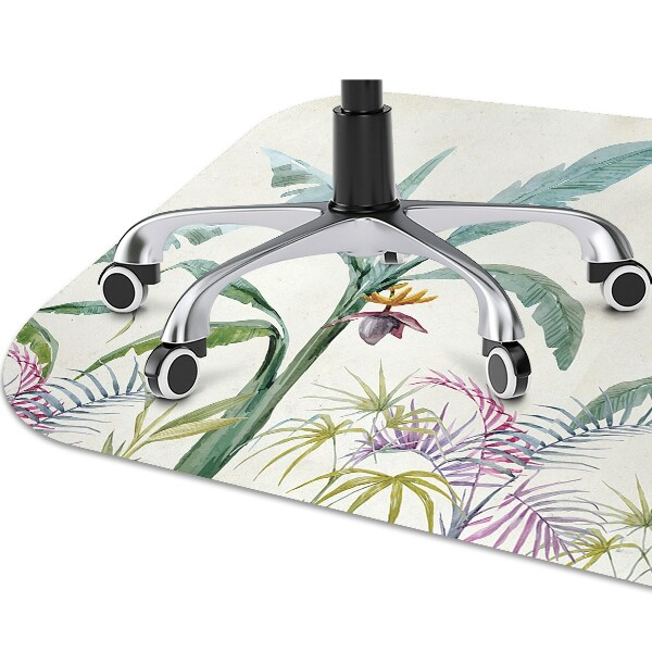 Office chair floor protector jungle vegetation