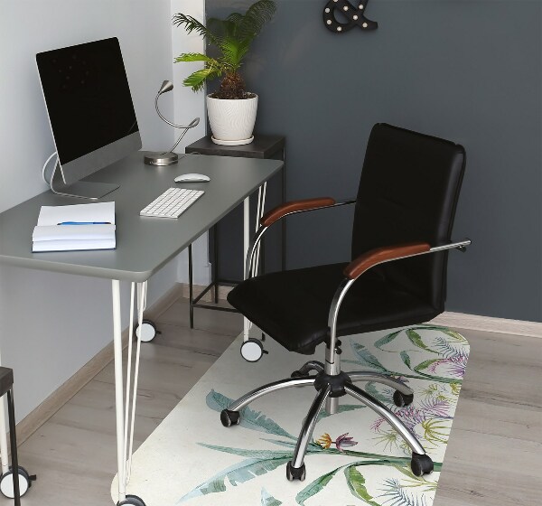 Office chair floor protector jungle vegetation
