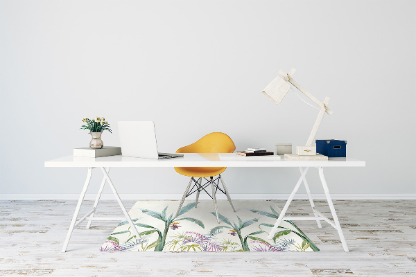 Office chair floor protector jungle vegetation
