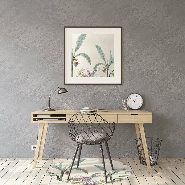 Office chair floor protector jungle vegetation