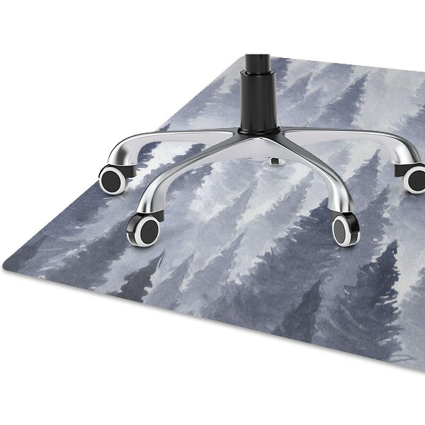 Desk chair mat forest landscape