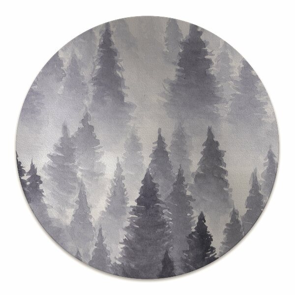 Desk chair mat forest landscape
