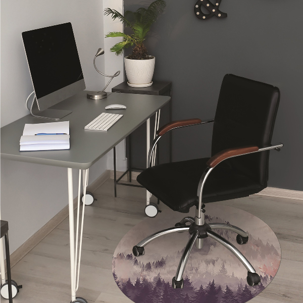 Computer chair mat Mountain forest