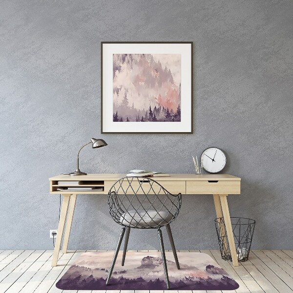 Computer chair mat Mountain forest