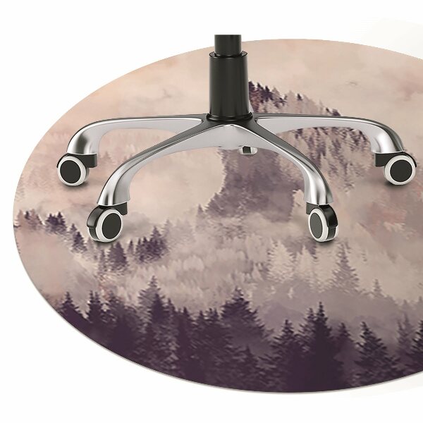 Computer chair mat Mountain forest