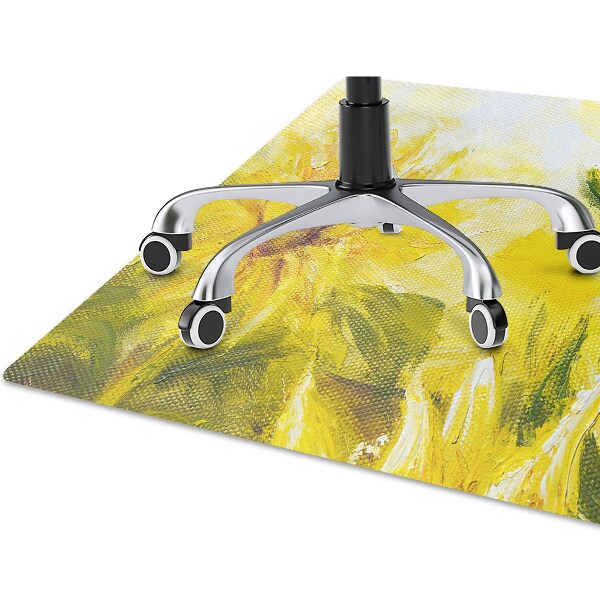 Desk chair mat Sunflowers