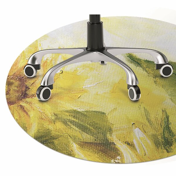 Desk chair mat Sunflowers