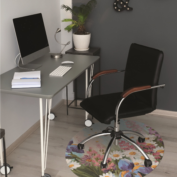 Office chair floor protector A field meadow