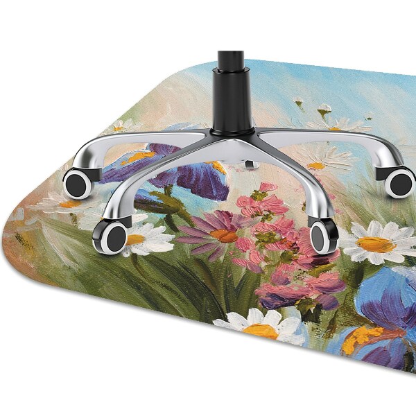 Office chair floor protector A field meadow