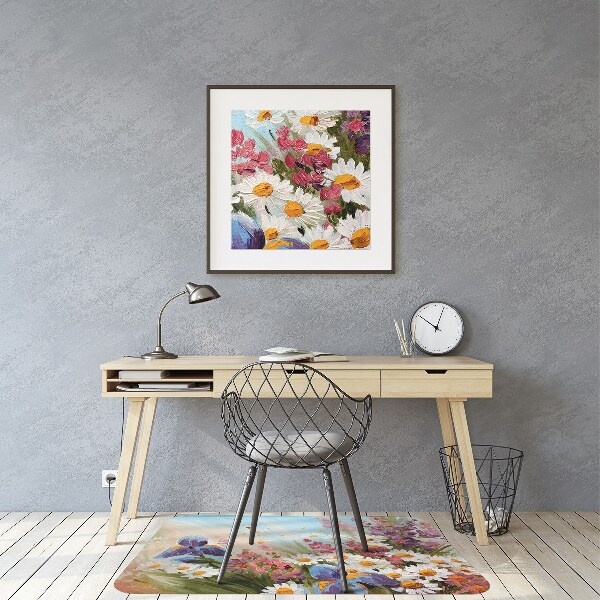 Office chair floor protector A field meadow