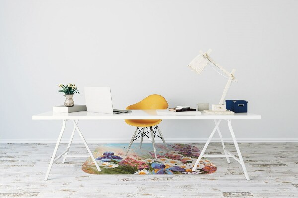 Office chair floor protector A field meadow