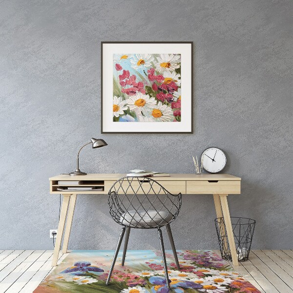 Office chair floor protector A field meadow