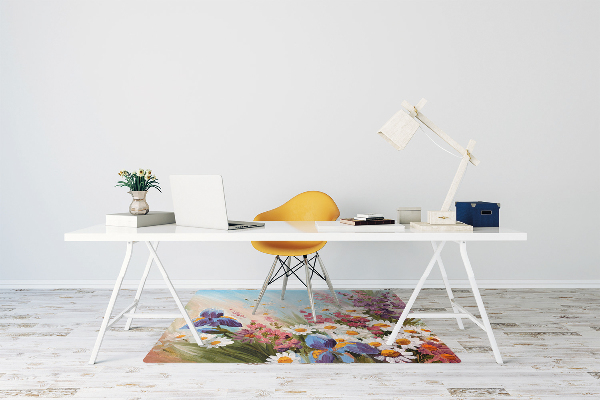 Office chair floor protector A field meadow