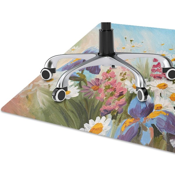 Office chair floor protector A field meadow