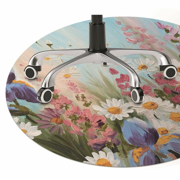 Office chair floor protector A field meadow