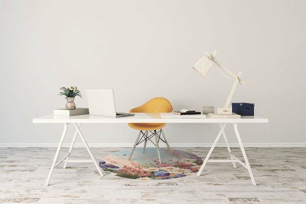 Office chair floor protector A field meadow