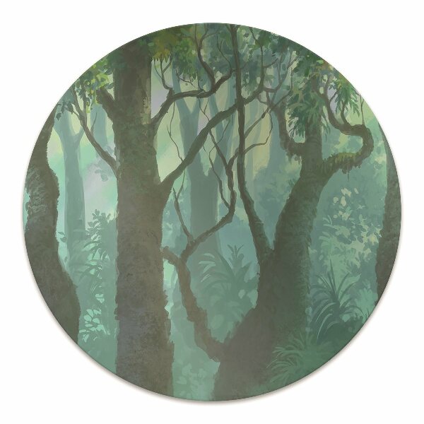 Desk chair mat dark forest
