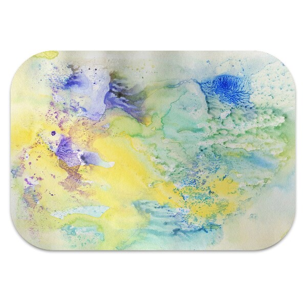 Office chair floor protector colorful spots