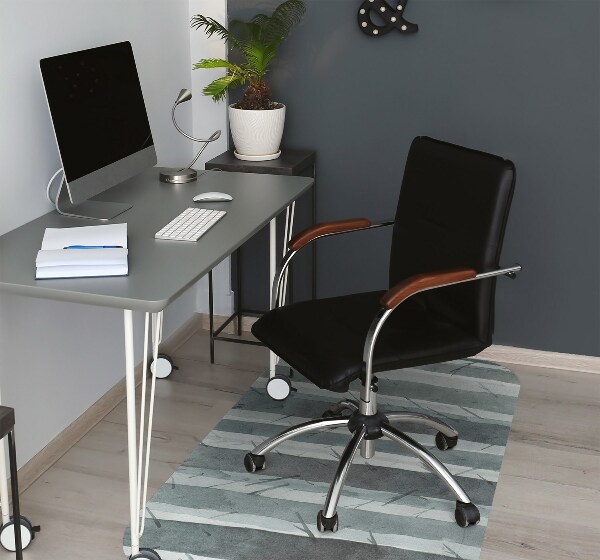 Desk chair mat Stripes pattern 3D