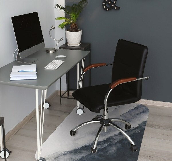 Office chair floor protector mountain landscape