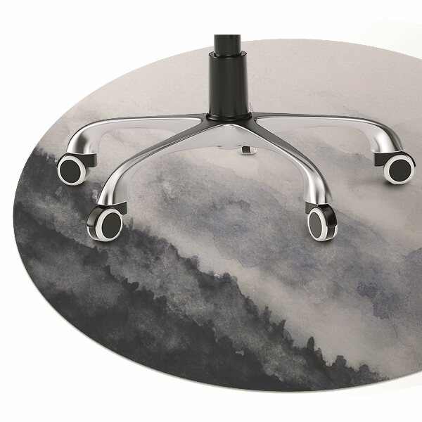 Office chair floor protector mountain landscape