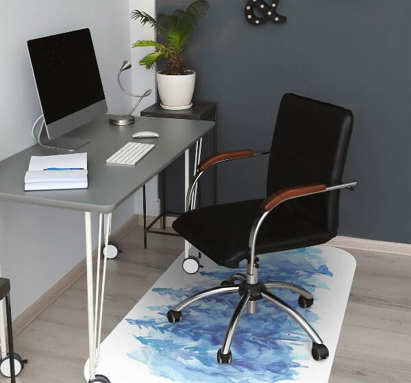 Chair mat Watercolor winter forest
