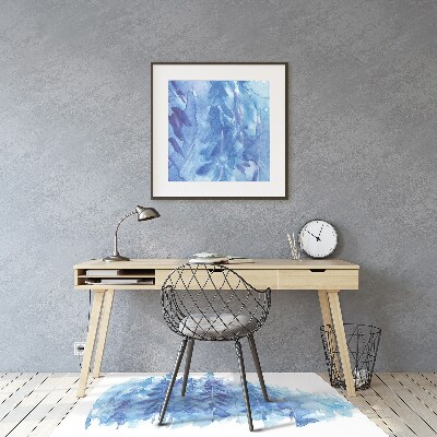 Chair mat Watercolor winter forest