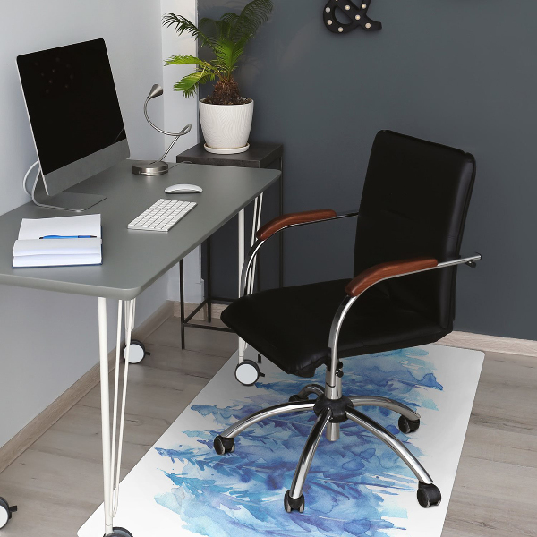 Chair mat Watercolor winter forest