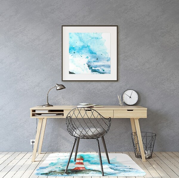 Office chair mat Lighthouse
