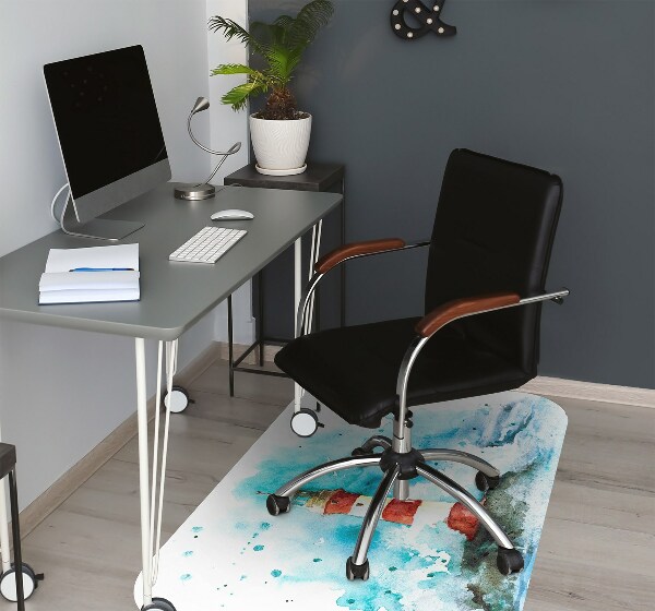 Office chair mat Lighthouse