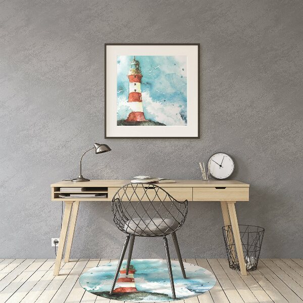 Office chair mat Lighthouse
