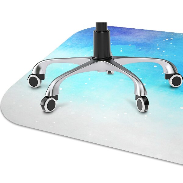 Office chair floor protector painted sky