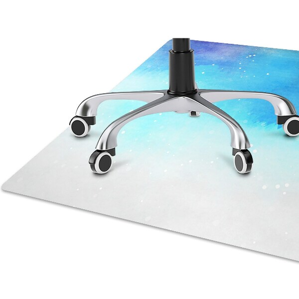 Office chair floor protector painted sky