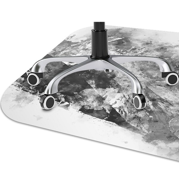 Office chair floor protector mountain landscape