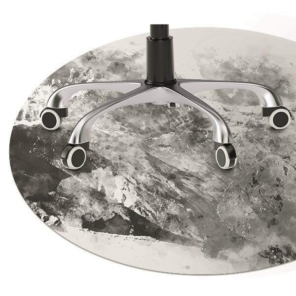 Office chair floor protector mountain landscape
