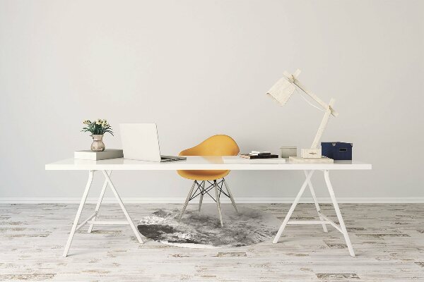 Office chair floor protector mountain landscape
