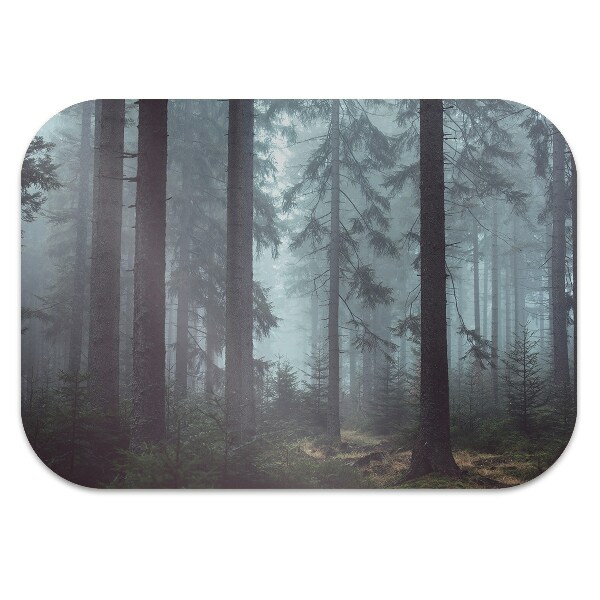 Desk chair mat misty Forest