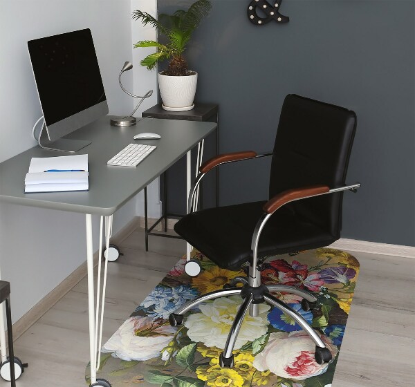 Desk chair mat Still life