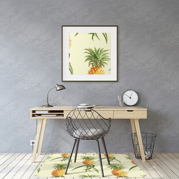 Computer chair mat pineapple pattern