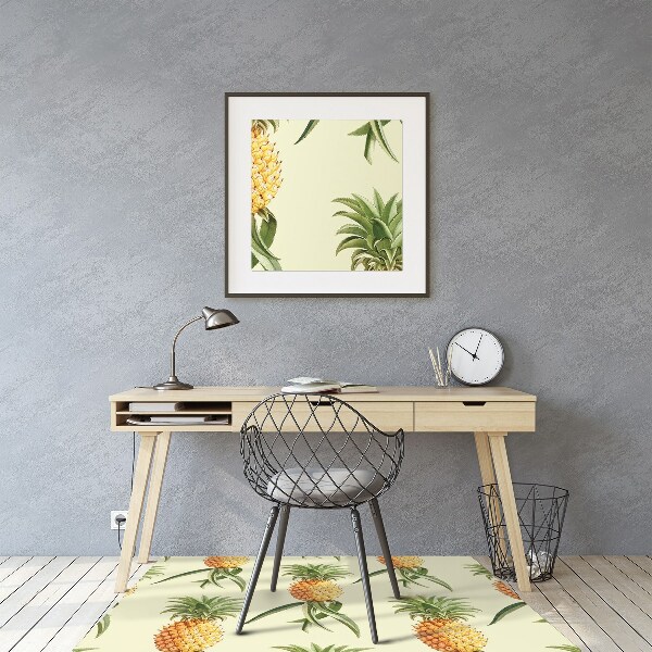Computer chair mat pineapple pattern