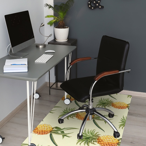 Computer chair mat pineapple pattern