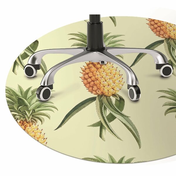 Computer chair mat pineapple pattern