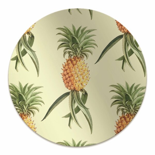 Computer chair mat pineapple pattern