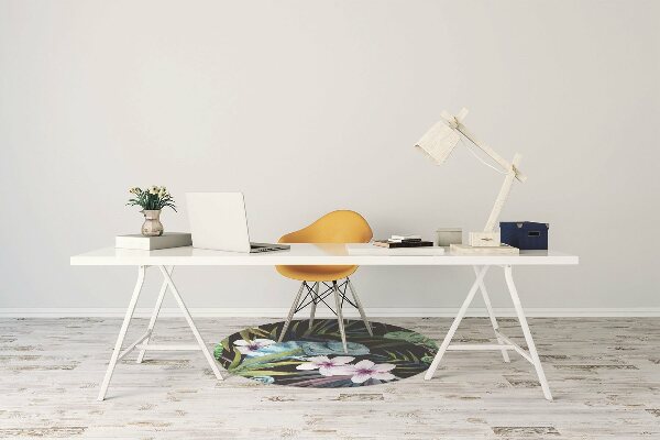 Office chair floor protector blue chameleon
